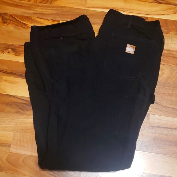 Carhartt Pants Carhartt Flannel Lined Carpenter Jeans 38 X 34 Loose